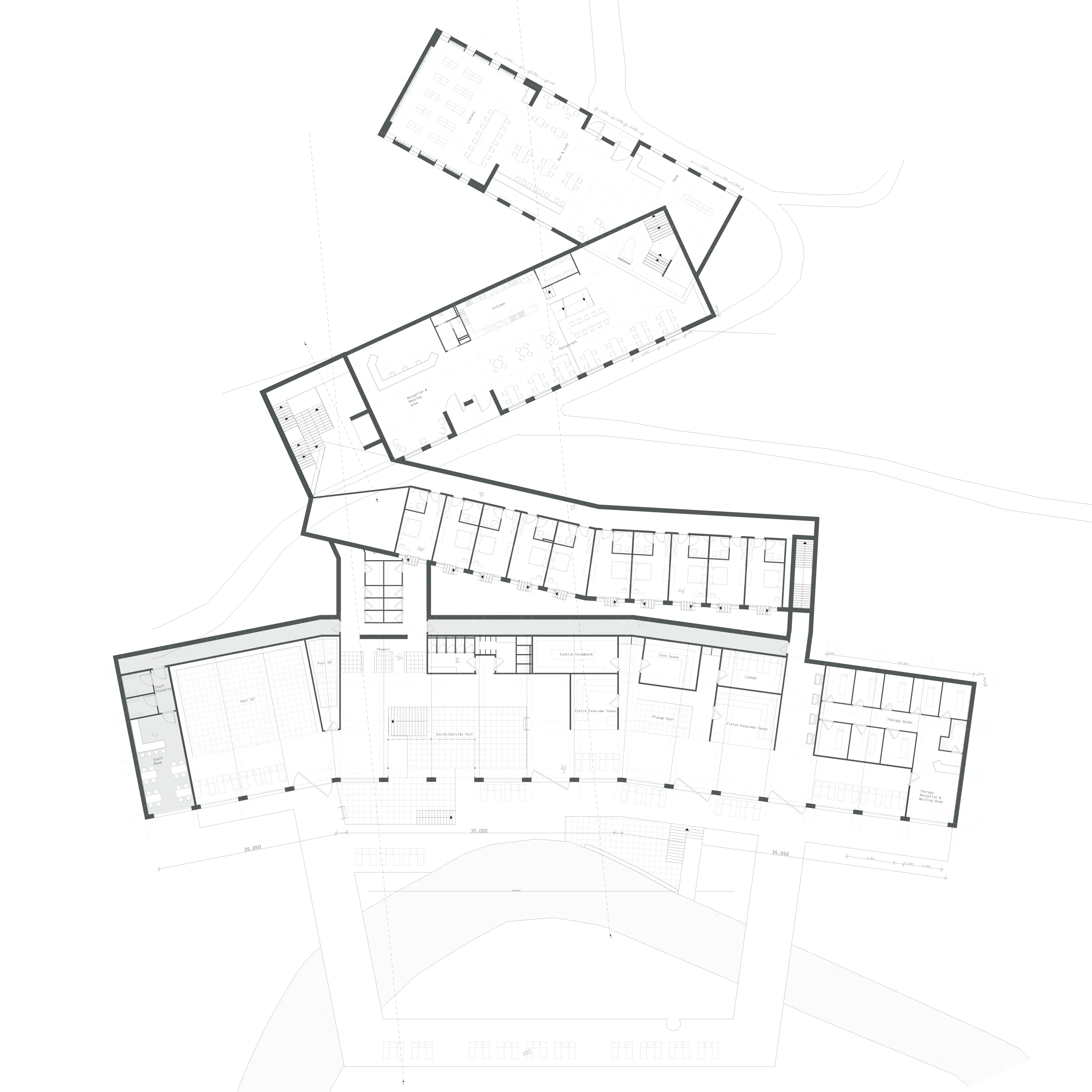 Combinatie plattegrond van alle verdiepingen